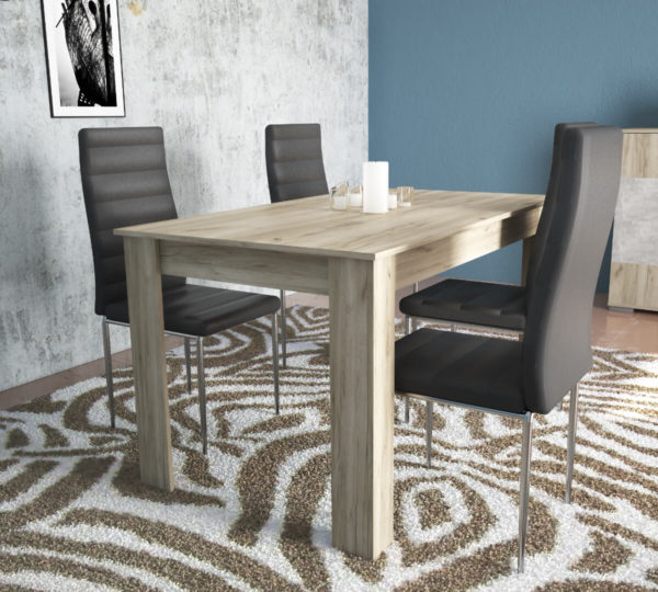 Dinning Table for 6 Persons In Grey Oak Color