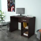 Office Desk In Dark Brown Color